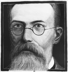 Porträt von Nikolai Andrejewitsch Rimski-Korsakow (1844-1908)